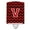 Black & Red, variant on Caroline's Treasures CJ1059-VCNL Letter V Chevron Green and Gold Ceramic Night Light, 6x4x3", multicolor