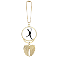 thumbnail image 1 of Sports Physical Education Skating Player Car Keychain Angel Wing Pendant, 1 of 4