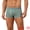 Green, variant on DARING DIVA Men's Striped Stretch Waistband Mid-Waisted Boxer Underwear 30 Dark Blue