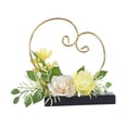 thumbnail image 2 of QccHieUs Wedding Flower Display Stand Backdrop Decor with Greenery Garland Plant Elegant Yellow, 2 of 9