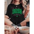 thumbnail image 1 of Camiseta De Verano Para Mujer, Elegante Camiseta Con Cuello Redondo Para Viajar, Acampar, Uso DiarioWomen'S Fashion T-shirt, Women'S Casual Crew Neck T-shirt, 'IRISH Four Leaf Clover Love St. Paddy', 1 of 6