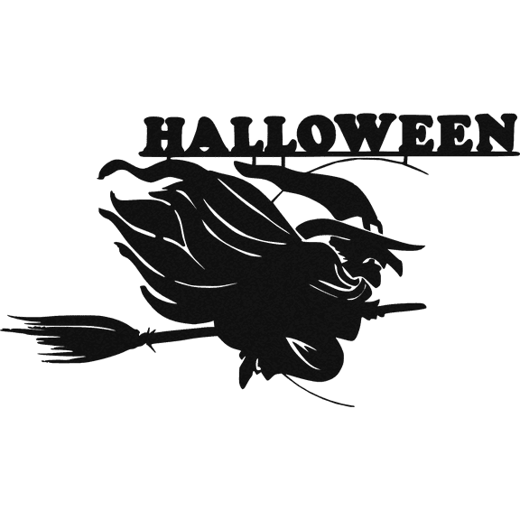 Witch Halloween - Metal Wall Art