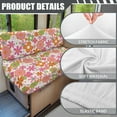 thumbnail image 6 of FOR U DESIGNS Cute Flower Pattern 2 Pcs RV Dinette Cushion Covers Anti-Slip Camper Cushion Slipcover Stretch 2 Seat Sofa Chair Cover 1 Backrest Covers and 1 Bench Covers, 6 of 7