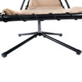 thumbnail image 3 of Costway Hanging Chaise Lounger Chair Arc Stand Air Porch Swing Hammock Chair Canopy, 3 of 5