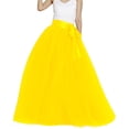 thumbnail image 3 of Tennis Skirts for Women Summer Fashion Mid Length Tutu Dress Adult Mesh Skirt for Women Contemporary Evening Wear Unique Skirt Yellow One Size, 3 of 4