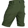 thumbnail image 7 of IROINNID Cargo Shorts for Men Summer Solid Color Outdoors Multi-pocket Sport Shorts Pants,Olive Green, 7 of 7