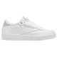 thumbnail image 1 of Tenis Reebok Club C 85 White Silver Metallic Mujer blanco 26, 1 of 5