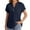 Navy, variant on Gauze Shirts for Women! Comdrip 2025 Womens Fashion Tops Trendy V Neck Button Down Short Sleeve Tshirts Business Casual Basic Tee Loose Fit Short Sleeve Shirts for Women Black L