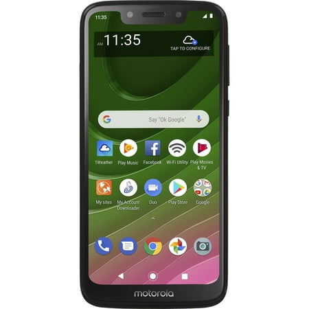 Total Wireless Motorola Moto G7 Optimo, 32GB, Black- Prepaid Smartphone