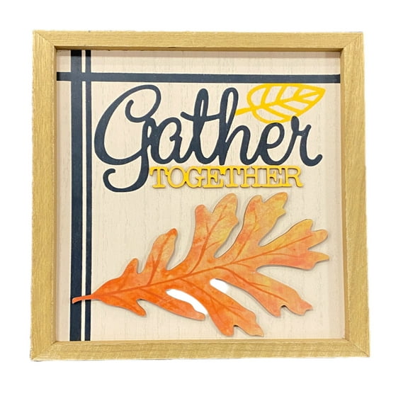Gather Together Fall Wall Decor by Ashland 12" X 9" X 1" Wall Plaque