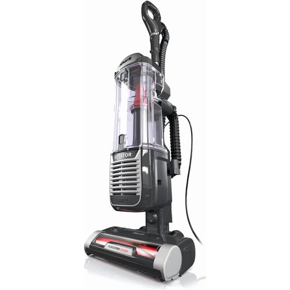 Restored Shark ZU102 Rotator Pet Vacuum Cleaner, Floor Vacuum with PowerFins HairPro, Charcoal, 2.9 L Dust Cup