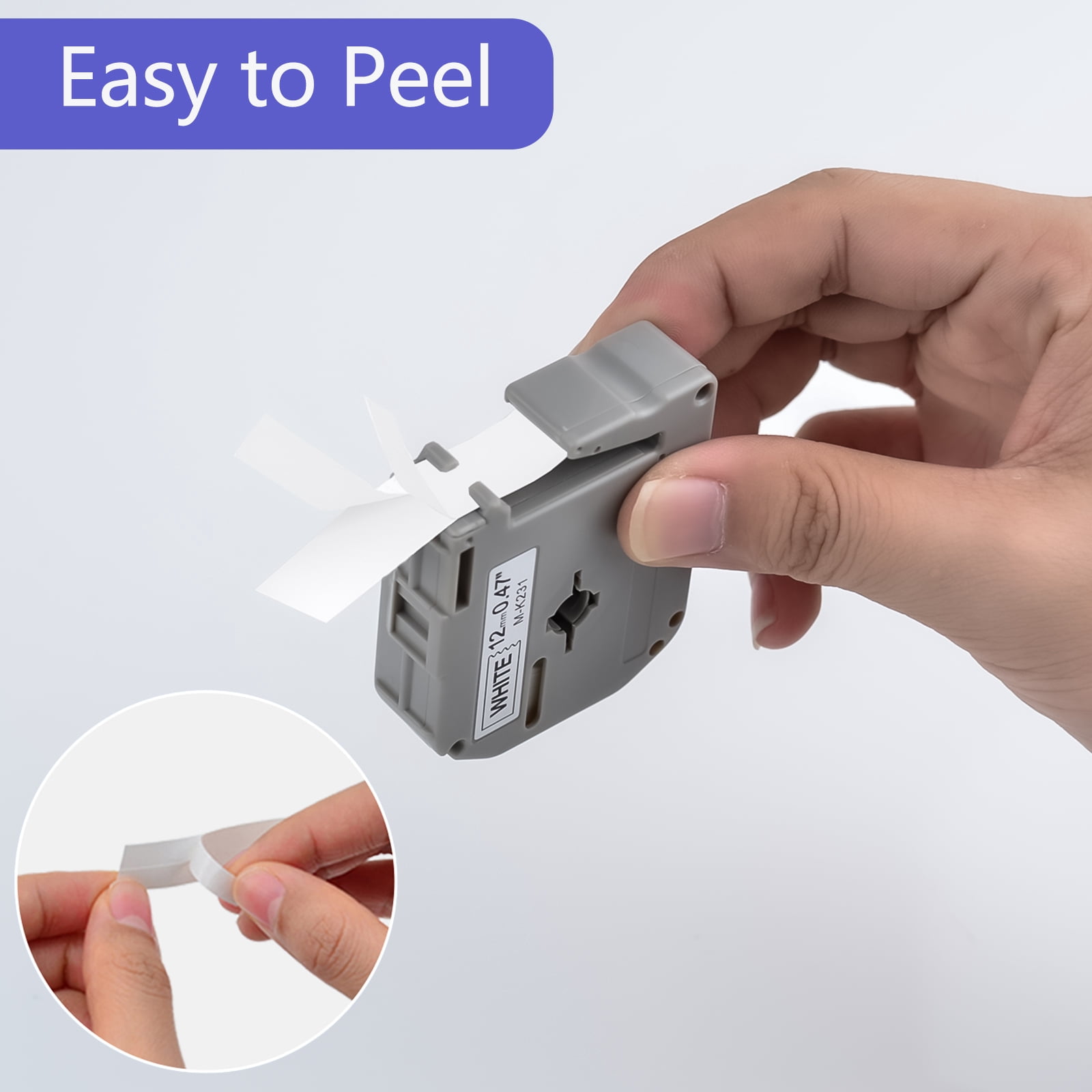 GREENCYCLE 10PK Compatible for Brother P-touch MK231 M-K231 M231 M-K231S 0.47'' 12mm Black on White Label Maker Tape