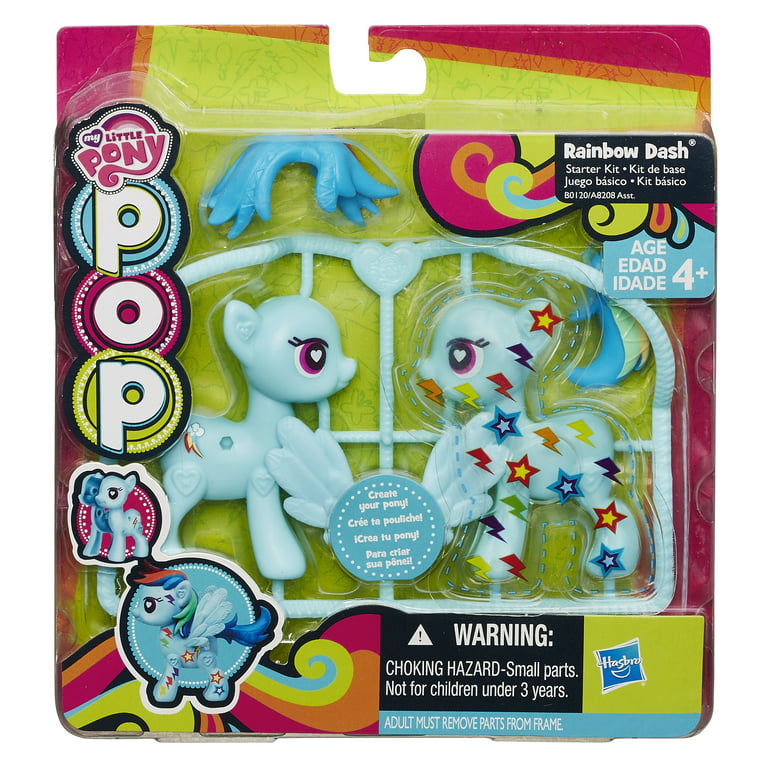 Grof kussen Prehistorisch My Little Pony Pop Cutie Mark Magic Rainbow Dash Starter Kit - Walmart.com