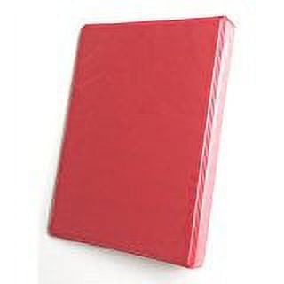 Linco Little 3-Ring Red View-Binders, 8-1/2" x 5-1/2" Sheet Size, 1/2-inch Round Rings, 2 Inside Pockets - BOX OF 12