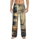 thumbnail image 1 of Fotbe Vintage Nautical Lighthouse Pantalones de Pijama para Hombre, Pantalones de Dormir, Pantalones de Casa con Cintura Ajustable y Bolsillos-XX-Large, 1 of 6