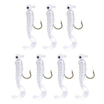 T-Tail Swimbait Soft Plastic Fishing Lures with Scent 1g-4g Lead Head Hook Tail Tail