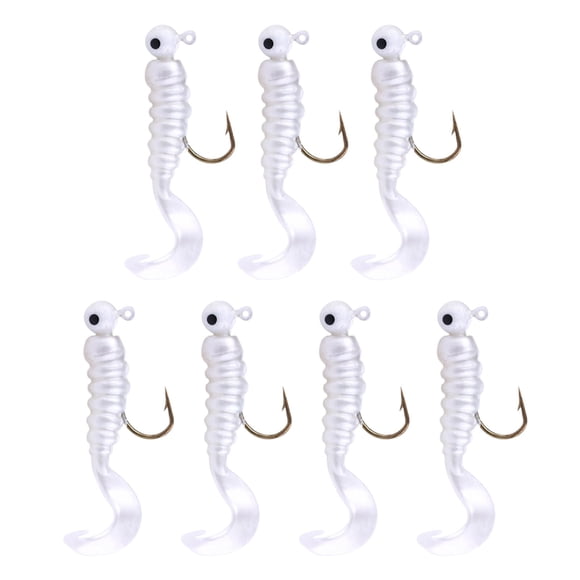Soft Bait T-tail Fishing Small T-tail 1g-4g Lead Head Hook Tail Tail Thread Soft Worm Fake Bait