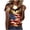 Beige, variant on Patriotic T-Shirts for Women, Crew Neck Short Sleeve 4th of July Casual T-Shirts Loose Comfy Vacation Casual Womens Independence Day Shirts