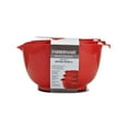 thumbnail image 6 of Farberware Professional Set of 3 Nesting Plastic Mixing Bowl Set, Red, 6 of 11