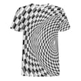 thumbnail image 3 of Lilgiuy Men's Plus Size Print Tee Shirt Casual Summer Short Sleeve 3D Unrelocated Patterns T-Shirt Fun Abstract Graphic Tops for Golf Tennis (White,2XL), 3 of 4