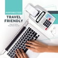 thumbnail image 5 of Commercial Printing Calculator, 12-Digit LCD Display, 2.03 Lines/Second, Two-Color Printing, AC Adapter (Silver), 5 of 8