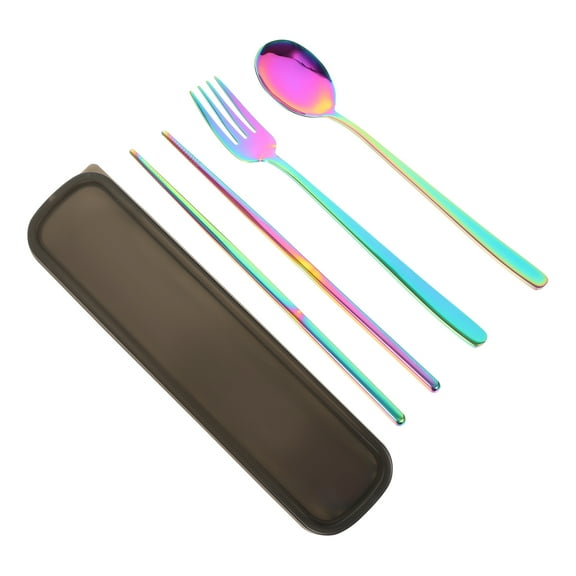 Milisten Stainless Steel Tableware 1 Set 304 Stainless Steel For Dinner And Birthday Parties 23.5X6CM