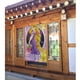 thumbnail image 3 of Cortina de puerta Rapunzel para puerta, cortina opaca con estampado de patrón, cortina divisoria de ambientes, tapiz para decoración del hogar, 34" de ancho x 56" de largo, 3 of 7