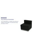 thumbnail image 4 of Flash Furniture HERCULES Alon Series Black LeatherSoft Chair with Brushed Stainless Steel Base, 4 of 6