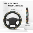 thumbnail image 5 of Cute Flower Steering Wheel Cover 15 Inches for Women Men, Neoprene Anti-Slip Floral Car Steering Wheel Grip Wrap Car Accessories Protective Case Cover for Vehicle Truck SUV, 5 of 16