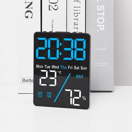 Multi-functional Alarm Clock, Digital Electronic Clock with Large Screen Alarm Clock, Suitable for Dormitories and Offices