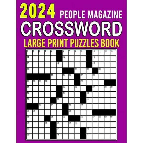 2024 People Magazine Crossword Puzzles Book Large Print: Boost Your Brainpower and Have Fun with an Entertaining Puzzle Collection (Paperback)