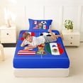 thumbnail image 4 of Erosebridal Cartoon Soccer Trophy Twin Sheet Sets,Western Football Sport Games Bedding For Kids Teens 3-Piece, 4 of 6