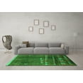 thumbnail image 3 of Ahgly Company Indoor Square Solid Green Modern Area Rugs, 4' Square, 3 of 4