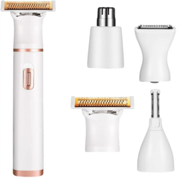asddcavvf For Women 4 In 1 Cordless Portable Rechargeable Womens Shaver for Legs Face Eyebrow Nose H