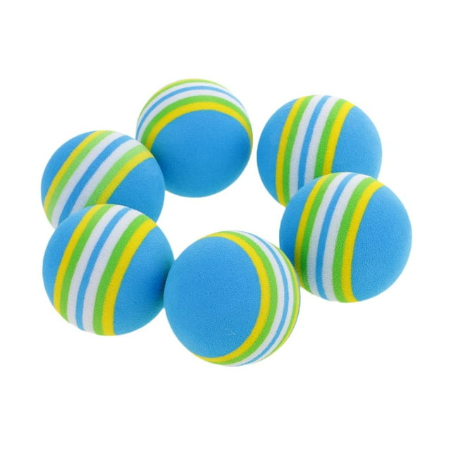 Pelotas de Esponja para golf Suaves de 6 Piezas Pelota de Práctica de Entrenamiento Deportivo Entrenamiento flexible DYNWAVEMX Pelota de golf
