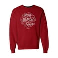 thumbnail image 2 of Blessed Girl Womens Sweatshirt Jesus Is The Reason, Red, XL, 2 of 4