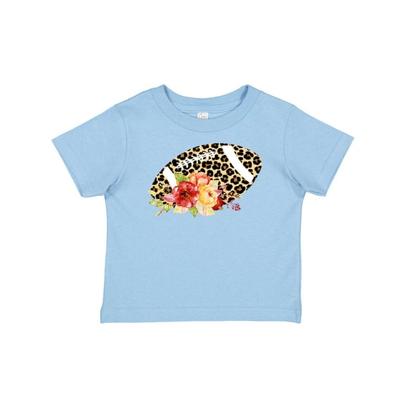 Inktastic Football with Flowers and Leopard Spots Boys or Girls Baby T-Shirt