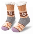 thumbnail image 7 of Womens Fuzzy Socks Cozy Fluffy Winter Slipper Socks with Grippers ,UNEEI Warm Thick Animal Pattern Non-Slip Winter House Socks, Size 5-10, 7 of 7