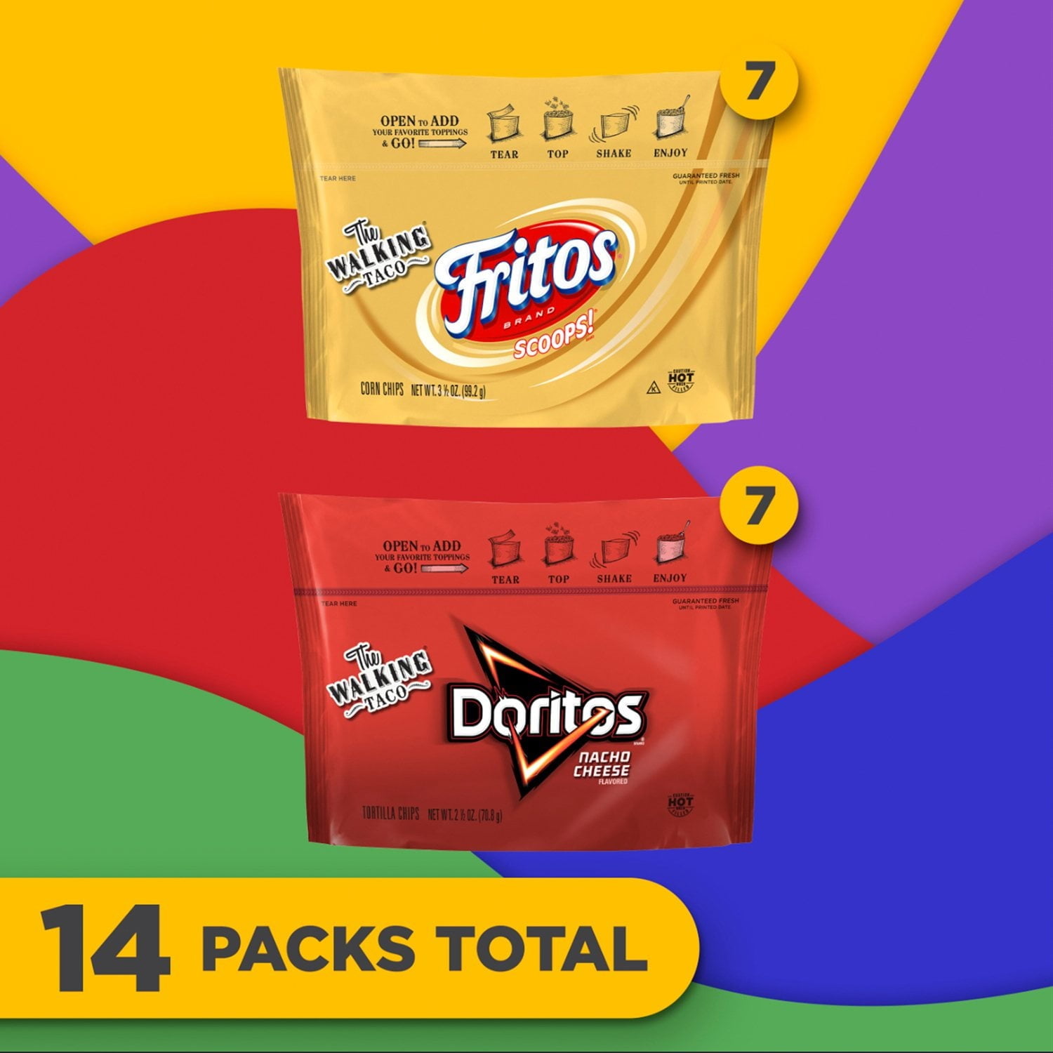Frito Lay Snacks The Walking Taco Variety 42 Oz 14 Count