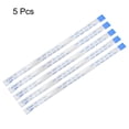 thumbnail image 2 of Unique Bargains Flexible Flat Cable, 14 Pins 0.5mm Pitch 150mm FPC FFC Ribbon Cable 5 Pack(B Type), 2 of 4