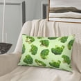 thumbnail image 5 of Naloa Broccoli 3 Pillowcase, Throw Pillowcase, Wrinkle-Free, Stain-Resistant with Hidden Zipper for Bedroom Sofa-14"x20", 5 of 6