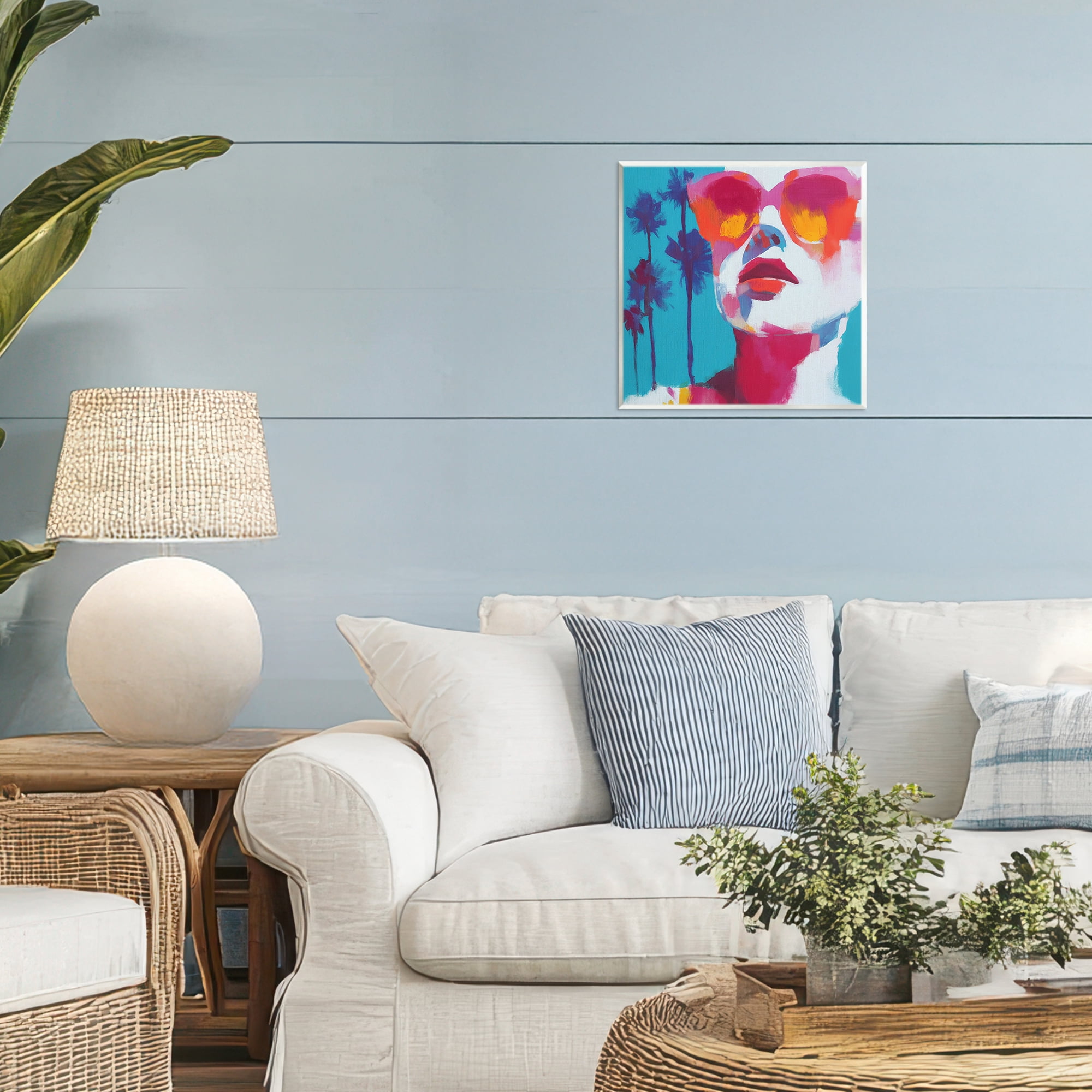 Stupell Industries Expressive Palm Tree Gaze Wall Plaque Art, design by Chromatic Storm Studio