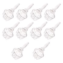 Soimiss Bridal Party Supply Flower Holders White Plastic 10Pcs
