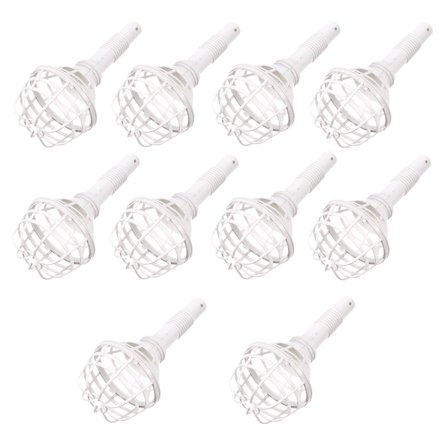 Soimiss Bridal Party Supply Flower Holders White Plastic 10Pcs