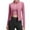 c01Pink, variant on JGGSPWM Womens Cropped Full Zip Up Workout Jacket Solid Color Slim Fit Athletic Cropped Yoga Gym Clothings With Thumb Holes Red L