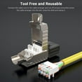 thumbnail image 4 of Conectores RJ45 Cat 8 ZOERAX sin herramientas, paquete de 6 para LAN de 40 G, 4 of 7