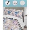 thumbnail image 4 of Sea Turtle Full Size Down Alternative Comforter, Lightweight Comforter Quilt Bedding Set with Pillow Shams Summer Coastal Nautical Coral Seahorse All Seasons Bed Comforter Duvet Insert 78"x90", 4 of 7