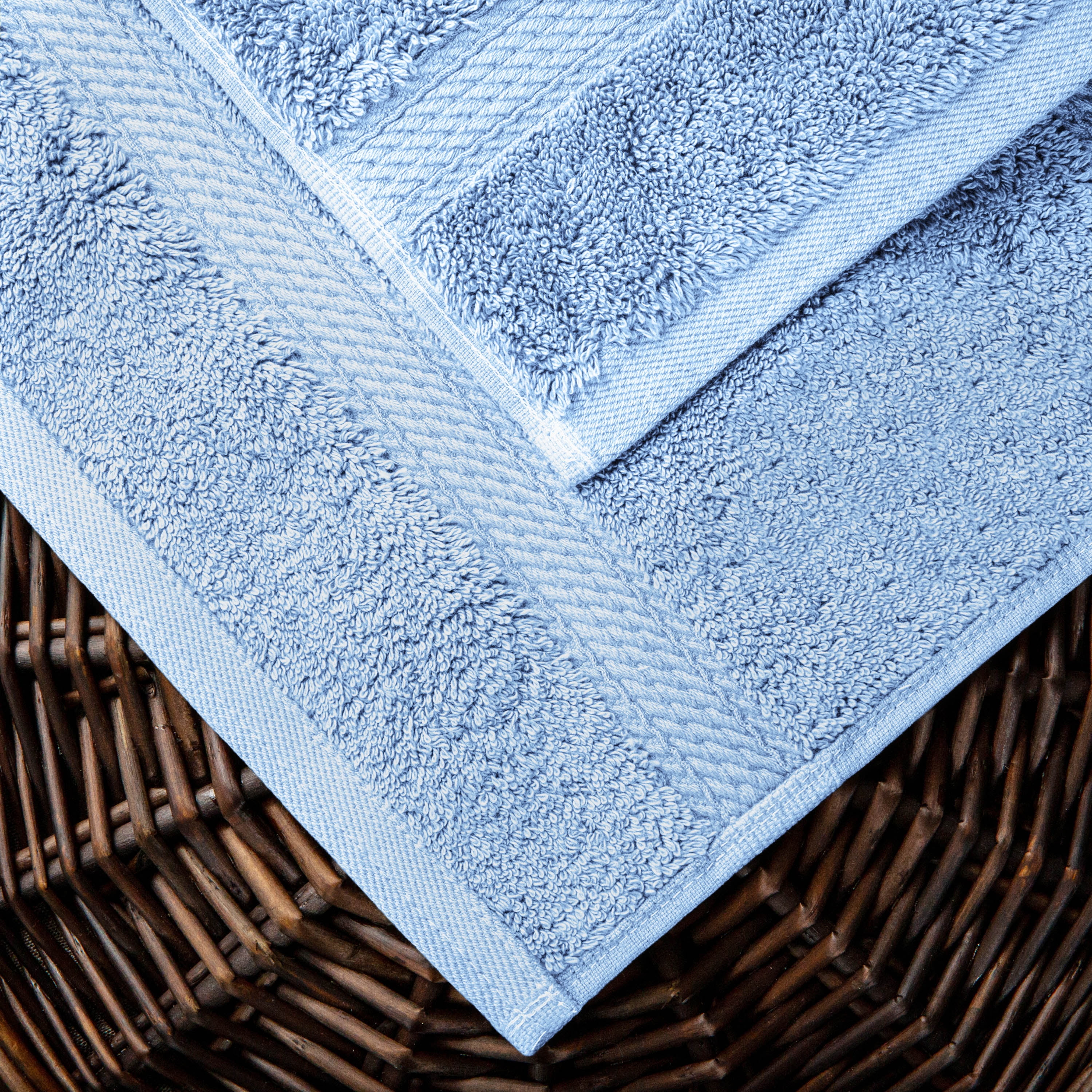 BNM Egyptian Cotton Heavyweight 2 Piece Bath Towel Set, Trendy Colors