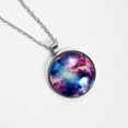 thumbnail image 4 of Galactic Planet Stunning Glass Pendant Women's Necklaces, 4 of 5