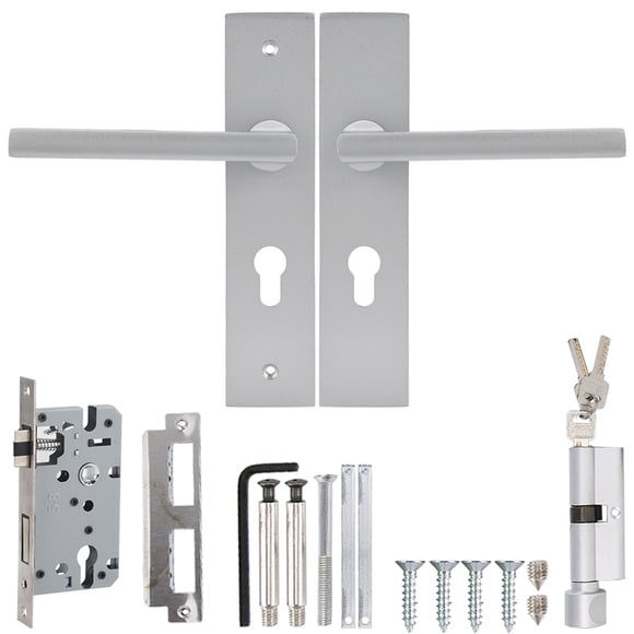 Poignée de Serrure Intérieure Serrure de Porte Serrure Mécanique, Ensemble de Serrure de Sécurité pour Portes Intelligentes Contrôle d'Accès Salon